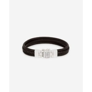 Buddha to Buddha Armband Edwin Small Leer Bruin