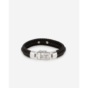 Buddha to Buddha Armband Nurul Small Leer Bruin