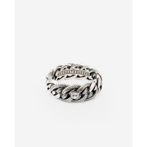 Buddha to Buddha Ring Nathalie Small Textuur Nathalie Zilver