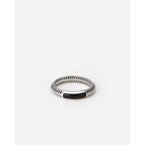 Buddha to Buddha Ben Mini (Edel)steen Ring Zilver Onyx