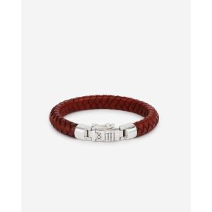 Buddha to Buddha Ben Small Leather Bracelet Red