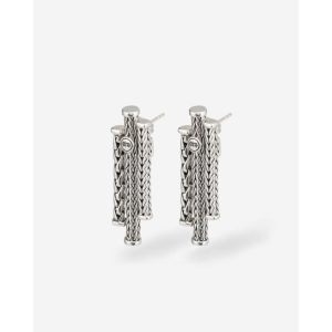 Buddha to Buddha Oorhangers Triple Mini Zilver Single Piece