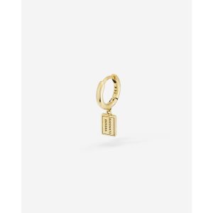 Buddha to Buddha Oorbel Essential Logo 14kt Goud Single Piece