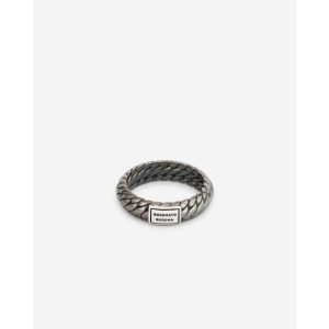 Buddha to Buddha Ben XS Ring Black Rhodium Shine Zilver