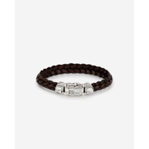 Buddha to Buddha Armband Mangky Small Leer Bruin