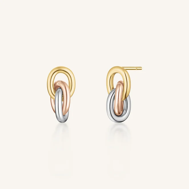 Rosefield 3 Rings Earrings
