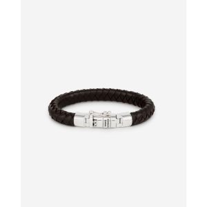 Buddha to Buddha Ben Small Leather Bracelet Brown