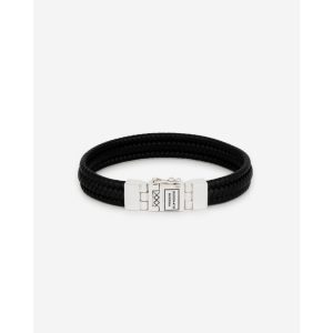 Buddha to Buddha Edwin Small Leather Bracelet Black