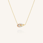 Rosefield  3 Rings Necklace