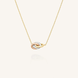 Rosefield  3 Rings Necklace