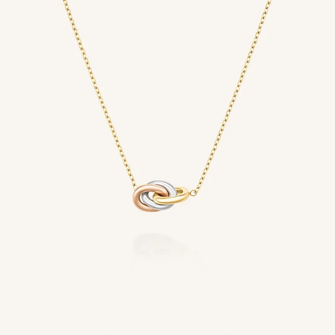 Rosefield 3 Rings Necklace