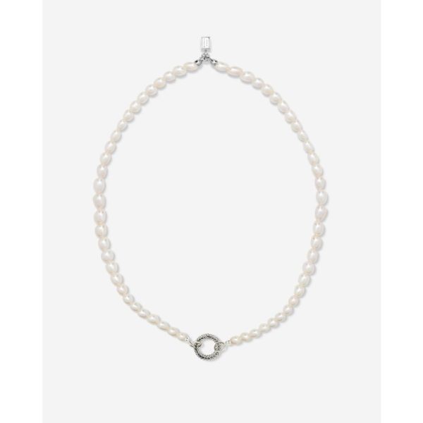 Buddha to Buddha Barbara XS Parel Ketting Zilver