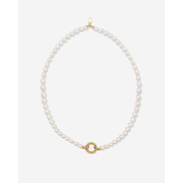 Buddha to Buddha Barbara XS Parel Ketting Verguld