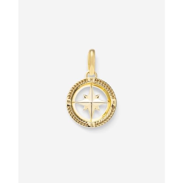 Buddha to Buddha Barbara Mini Kompas Hanger Verguld
