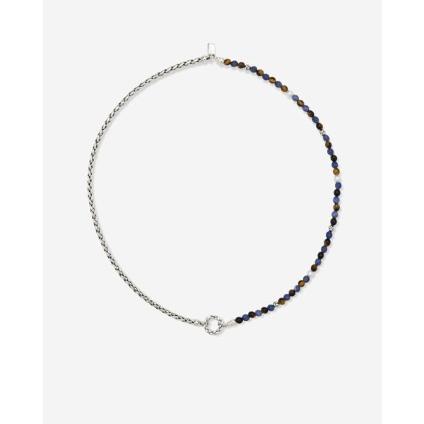 Buddha to Buddha Spirit Bead Stacking Ketting Tiger Eye Sodalite Zilver