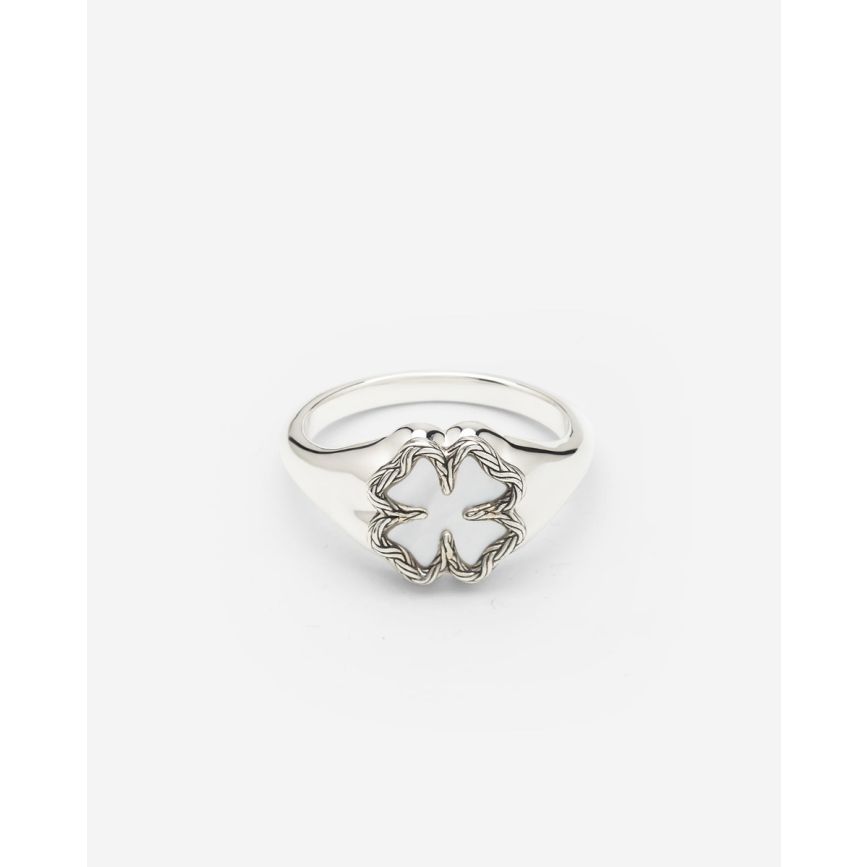 Buddha to Buddha Katja Klaver Zegelring Mother of Pearl Zilver