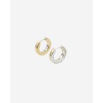 Buddha to Buddha Esther Dual Hoops Set Zilver Verguld