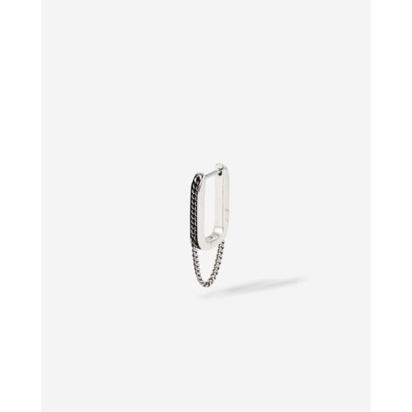 Buddha to Buddha Essential Hoop Chainlink Silver Single Piece