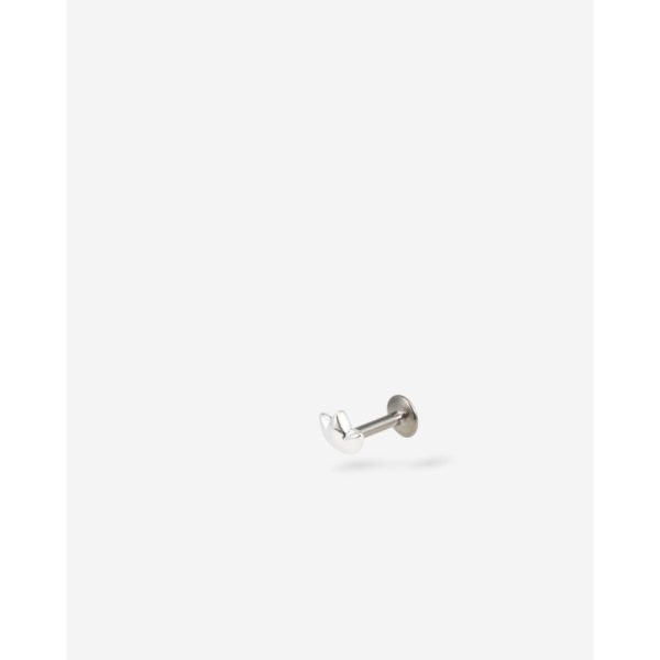 Buddha to Buddha Lotus Stud Flatback Silver Single Piece