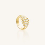 Rosefield  Striped Pave Ring
