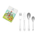 Zilverstad Kinderbestek Ridders en Prinsessen