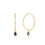 Ania Haie Tidal Abalone Drop Hoop Earrings