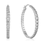 Ania Haie Curb Chain Hoop Earrings