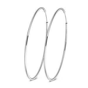 Casa Jewelry Oorsieraad Creolen DMC XL Zilver