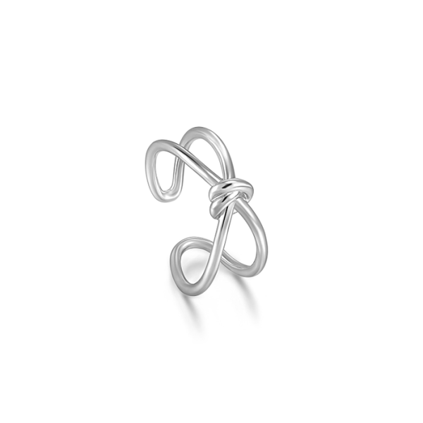 Ania Haie Knot Double Band Adjustable Ring One-Size