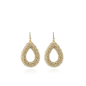 LOTT GIOIELLI - Beige Oorbellen Berry Drop L