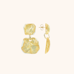 LOTT GIOIELLI - Gold Leaves Oorbellen Lyra Double M