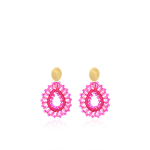 LOTT GIOIELLI - Fuchsia Oorbellen Silk Drop S