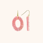 LOTT GIOIELLI - Roze Oorbellen Danee Ovaal Tube