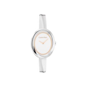 Calvin Klein Twisted Bezel - Ø26 - Zilverkleurig