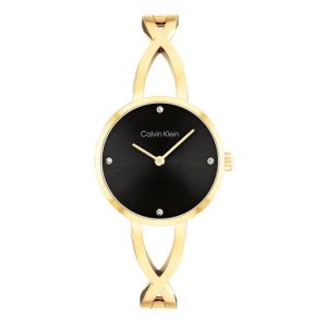 Calvin Klein Sculpted embrace - Ø28 - Goudkleurig