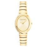 Calvin Klein TWISTED BEZEL - Ø24 - Goudkleurig