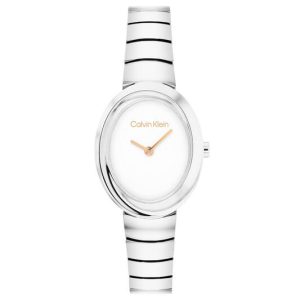 Calvin Klein TWISTED BEZEL - Ø24 - Zilverkleurig