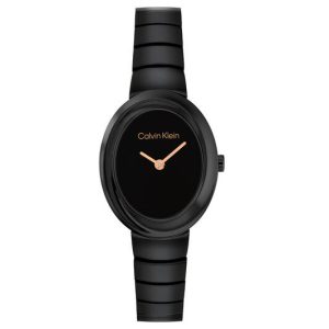 Calvin Klein TWISTED BEZEL - Ø24 - Zwart