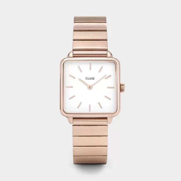 Cluse La Tétragone Steel White, Rose Gold Colour