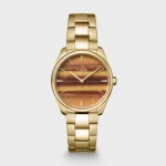 Cluse Féroce Petite Watch Steel Tiger's Eye, Gold Colour