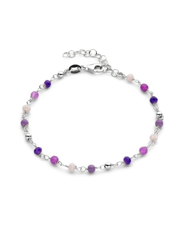 Casa Jewelry Armband Colours Lovely Lavender Zilver