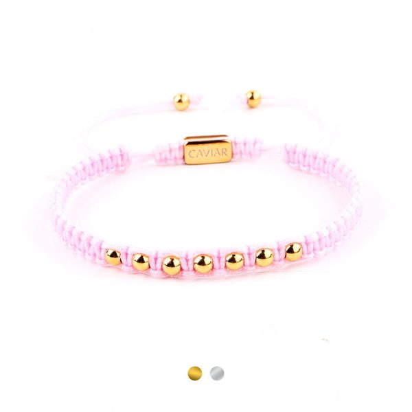 Caviar Collection armband Alpha Pink x Gold