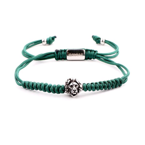 Caviar Collection armband Lion Army Green x White Gold