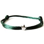 Caviar Collection armband Neon Green x Crown White Gold