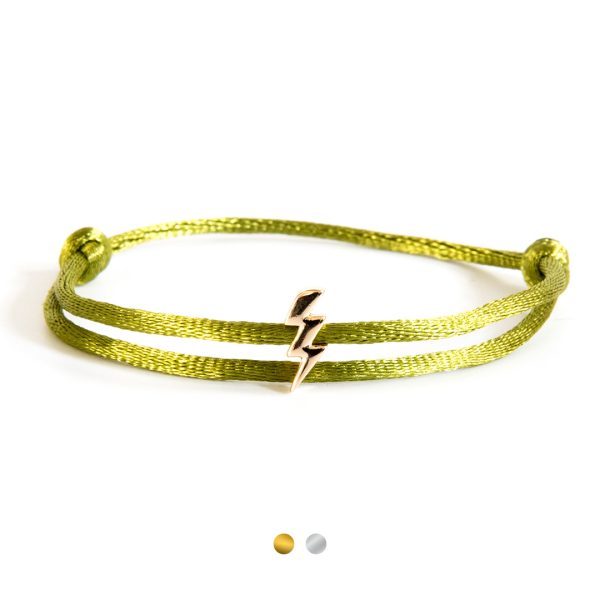 Caviar Collection armband Neon Olive x Lightning Gold