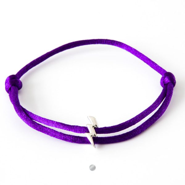 Caviar Collection armband Neon Purple x Lightning White Gold