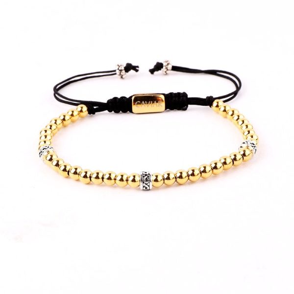 Caviar Collection armband Quarta Silver x Gold