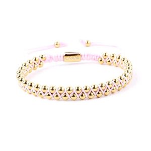 Caviar Collection armband Starry Night Pink x Gold