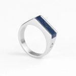 Pig & Hen Signet Ring 7mm Lapis-Lazuli | Silver