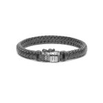 Buddha to Buddha Armband Ben XS Black Rhodium Shine Silver